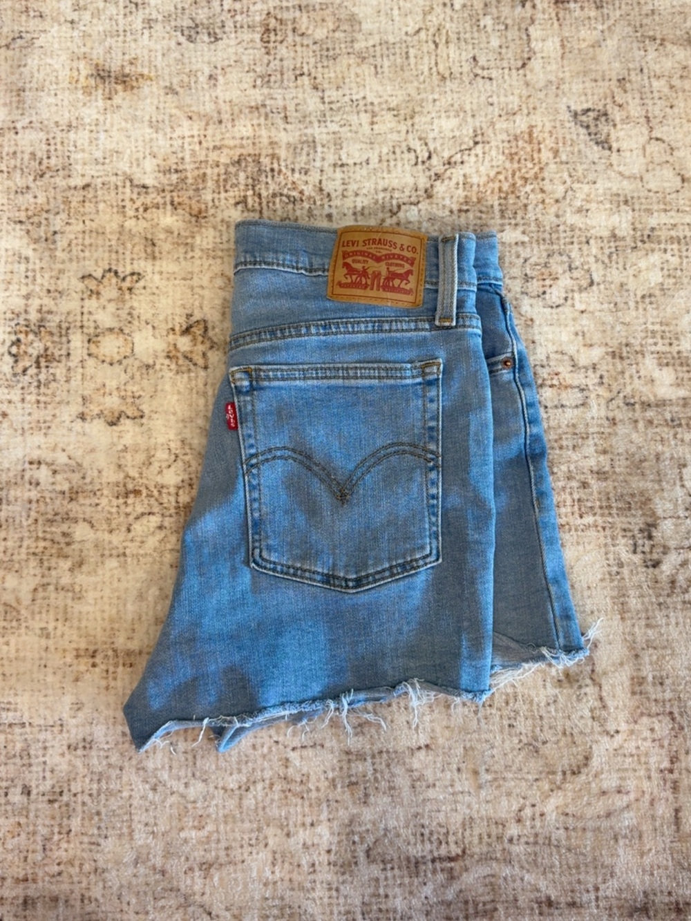 Levi's Light Blue Denim Cutoff Jean Shorts